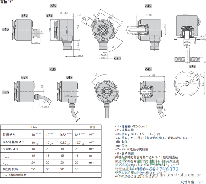 AC58-SSI-P光電絕對值通用編碼器(盲軸F) - 西安德伍拓自動化傳動系統(tǒng)有限公司